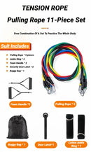 11pcs/Set Pull Rope Resistance Bands