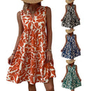 Women's Sleeveless Floral Print Dress