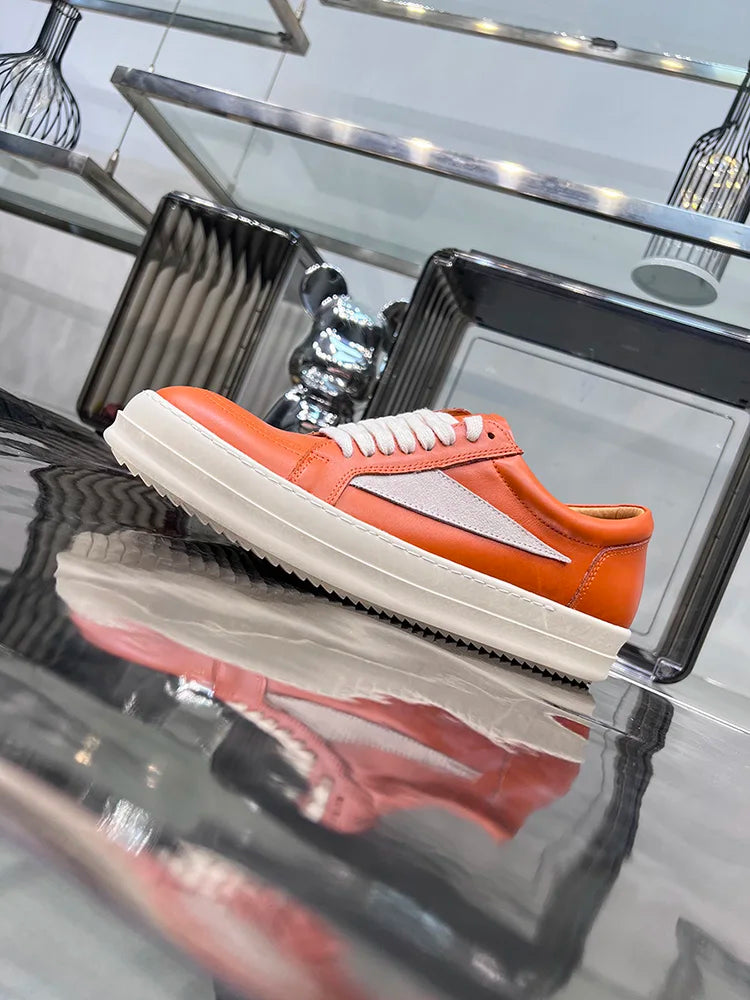 Orange leather / women eur 36