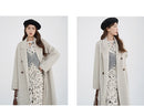 Floral Midi Dress Women Sweet A-Line Long Sleeve Hollow Out Dress Elegant High Waist Casual Long Dress Daily or Vacation Outfits