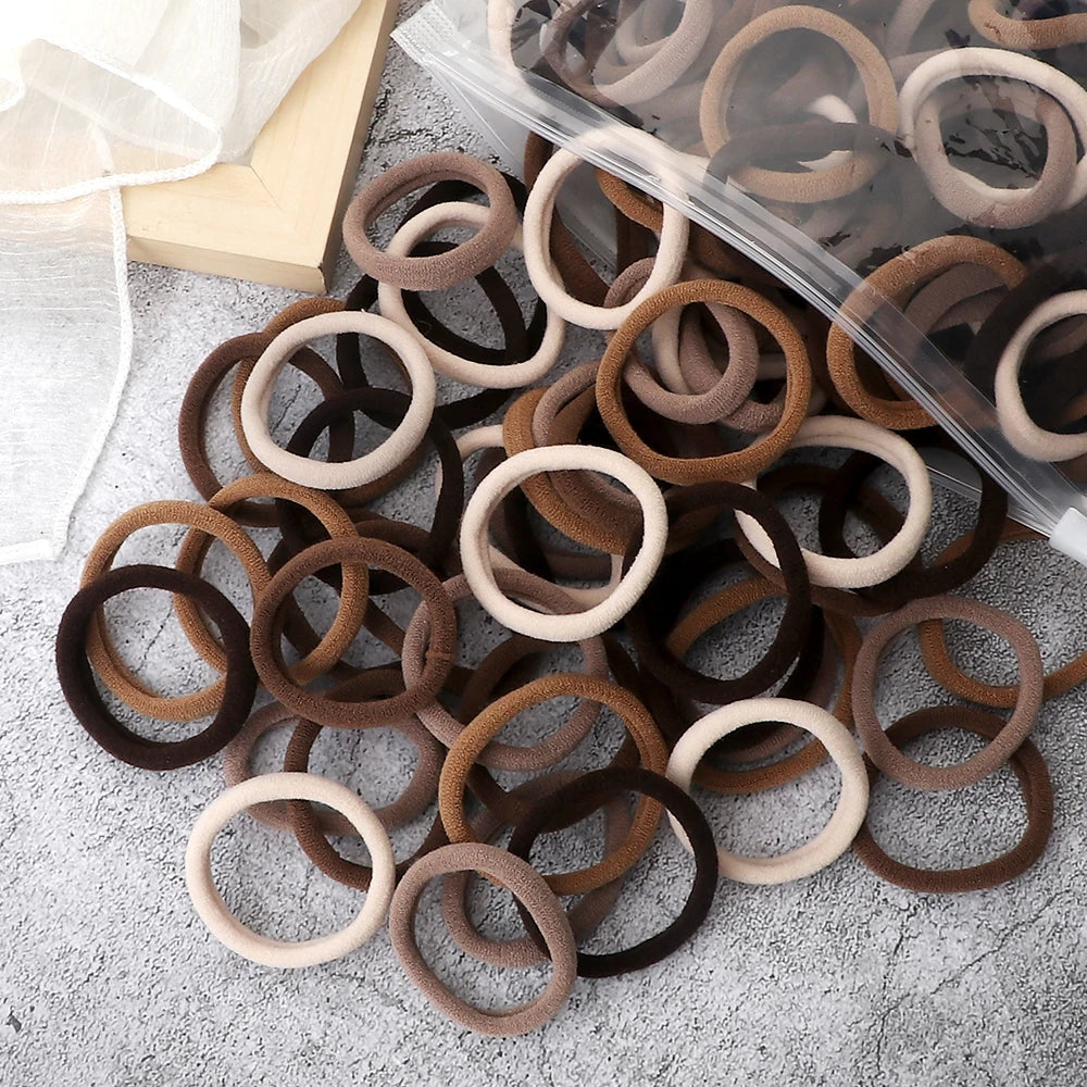 50Pcs Women Girl Mixed Colors Hair Bands