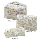 1pcs Quilted Cotton Makeup Bag