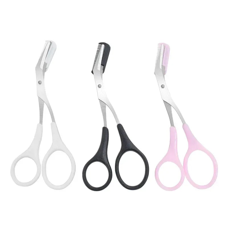 1/2/3/4pcs Eyebrow Trimmer Makeup Tools Stainless Steel Eyebrow Scissors with Comb Hair Removal  Eyebrows Shaping Makeup tools