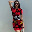 Disney Cartoon Print Minnie Mouse Dress