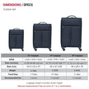3PCS/SET Oxford Cloth Suitcase