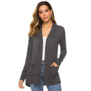 Women's Knitted Cardigan for Spring and Summer Versatile Large Size Cardigan Medium to Long Length Long Sleeve Outcoat