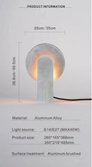 Mid century Aluminum table lamp