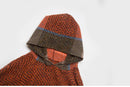 New Autumn Winter Fishbone Pattern Women's Hooded Cape Pullover Cape Women Poncho Lady Capes Black Cloaks