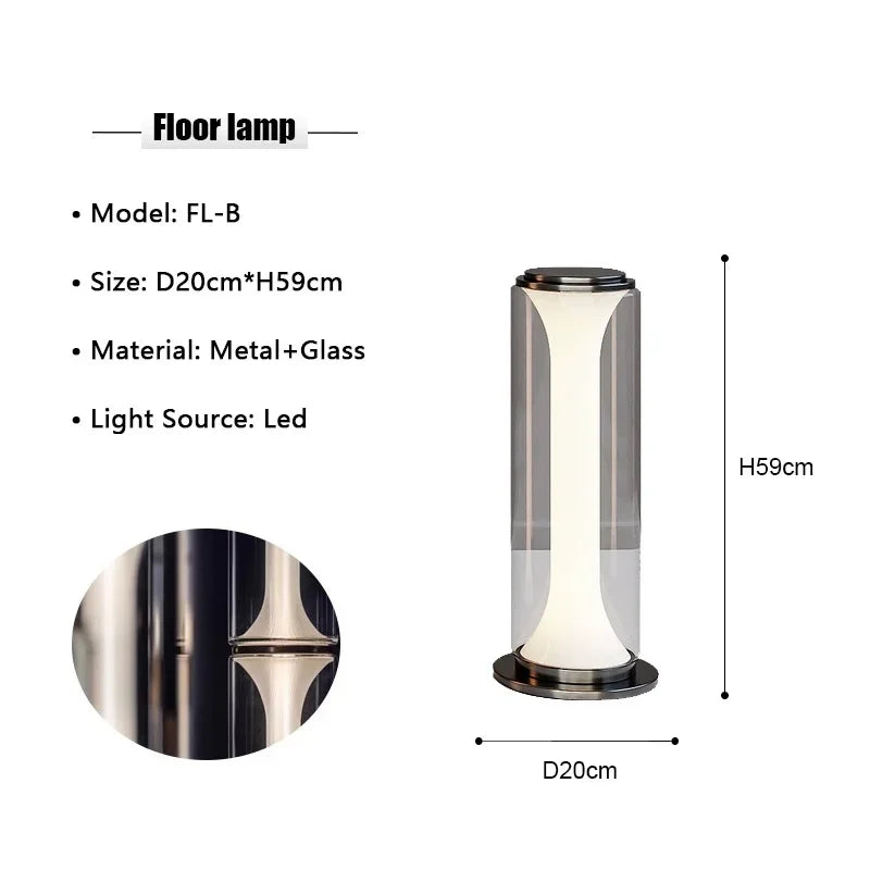 Glass Floor Lamp