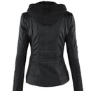Faux Leather Jacket Women 2025 Basic Jacket Coat Female Winter Motorcycle Jacket PU Leather Zipper Hoodies Outerwear chaqueta