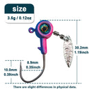 Fishing Jig Head Hooks with Spinner