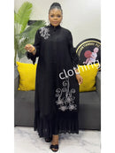 Women Lapel Flower Dress