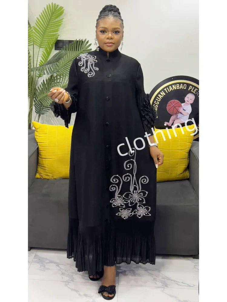 Women Lapel Flower Dress