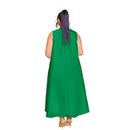 Women Sleeveless Loose 3D Flower O-neck Dress 2025 Summer Bodycon African Street Midi Maxi