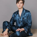 Men Ice Silk Pajamas Suit