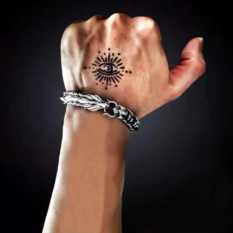 Hip Hop Punk Head Dragon Lin Bracelet
