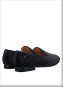 Mens Smoking Slippers with Breathable Leather Insoles and Handmade Sequins for Proms And Parties