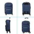 20 inch lightweight luggage with rotating wheels