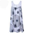 Women's clothing summer sleeveless camisole dress lace print sleeveless large swing loose sexy dress long skirt plus size