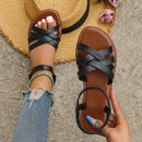 Women's Flat Bottom Roman Strap Sandals