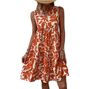 Women's Sleeveless Floral Print Dress