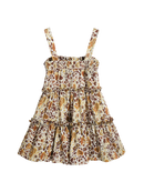Summer Print Spaghetti Strap Dress Women's Dress Backless Long Camisole Dress Knee-Length Skirt Y2K 2025 New DABUWAWA DM2BDR002