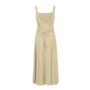 Women's Sleeveless Square Neck Back Lace Dress