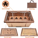 Portable Camping Folding Removable Wood Table Gas Stove