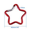 Aluminum Outdoor Star Shaped Spring Locking Carabiner Clip