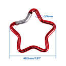Aluminum Outdoor Star Shaped Spring Locking Carabiner Clip