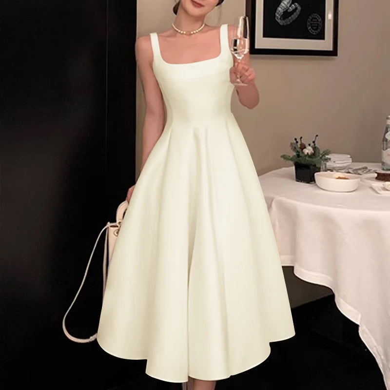 Women Vintage Sleeveless Tank Dress