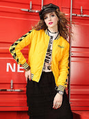 Yellow Winter coat for women short jackets for women Women's Long Sleeve coat Woman clothing Women's top