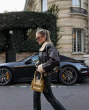 2024 Winter warm sheepskin overcoat jacket