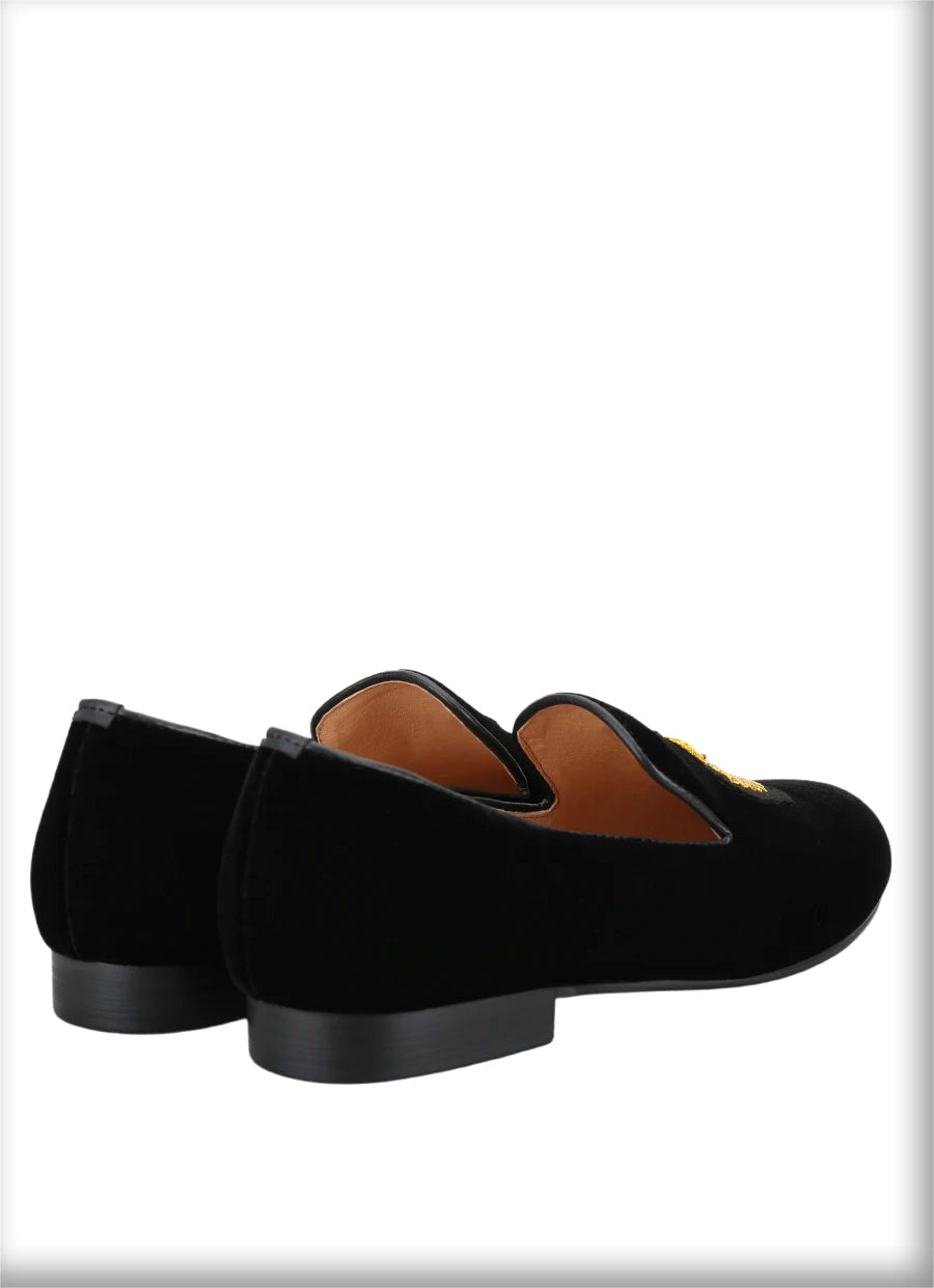 Summer New Model Imported From India British Royal Style Patch Embroidery Men Velvet Shoes Handmade Slip-On Loafers