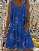 Digital printed off shoulder sexy camisole loose fitting dress lace casual dress  summer dress