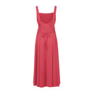 Women's Sleeveless Square Neck Back Lace Dress
