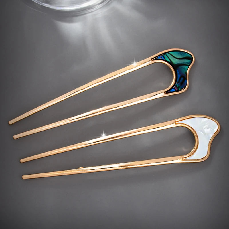 Shell Enamel Hairpin