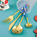 Christmas Starry Sky Western Food Tableware Set