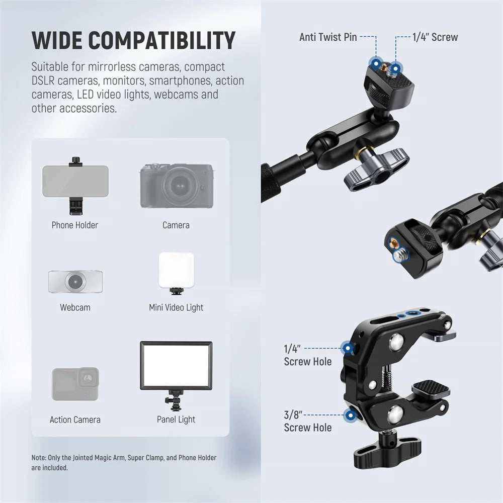 Magic Arm w/ Super Clamp Overhead Camera Mount