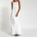Women Cotton linen Long Slip Dress