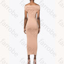 Off-Shoulder Midi Dress