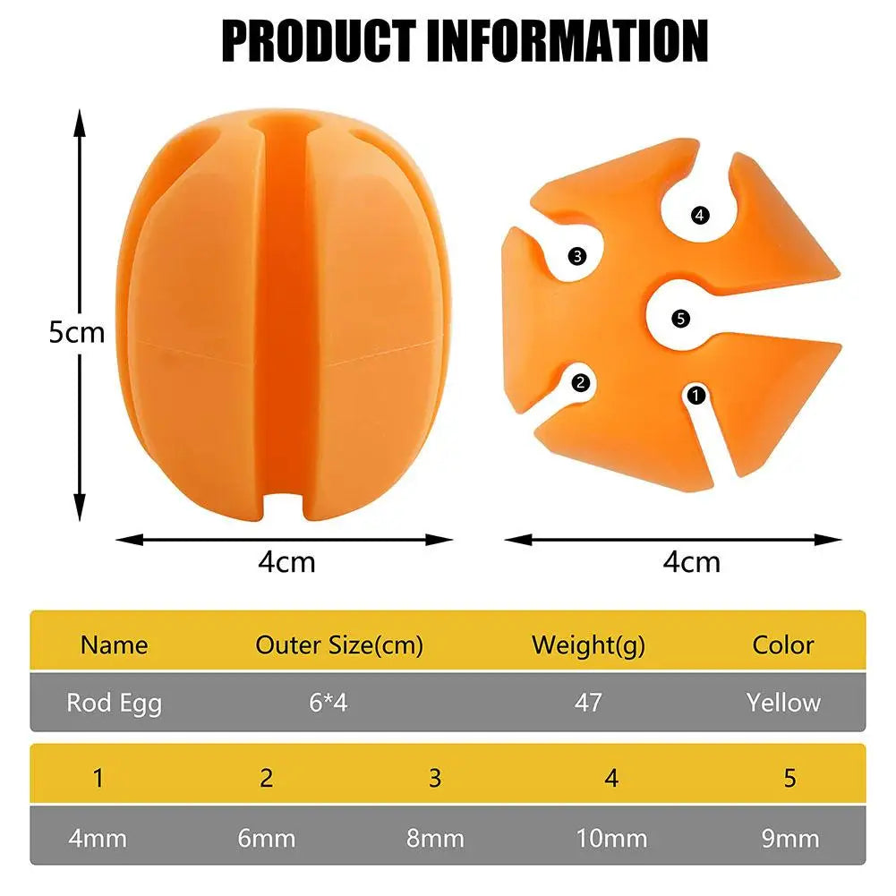 6pcs Silicone Fishing Rod Holder Ball