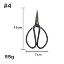 Classical style iron forging flange scissors
