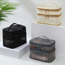 Double Layer Mesh Makeup Bag