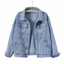 Denim Woman Jacket Winter 2024 Oversize Jean Jacket Long Sleeve Turn-down Collar Female Outerwear Fall Loose Korean Fashion