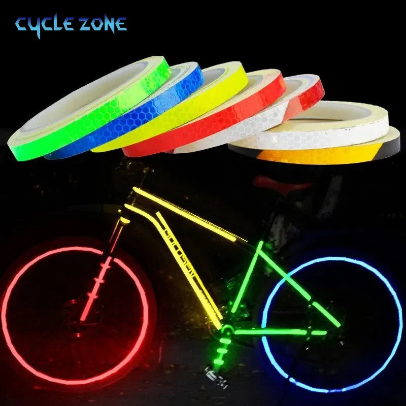 1cmx8m Bike Stickers Reflective Tape