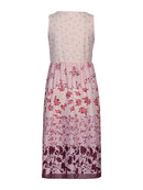 Plus Size Floral Printed Sleeveless Midi Dress