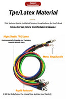 11pcs/Set Pull Rope Resistance Bands