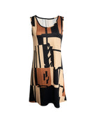 Summer Geometric Pattern Sleeveless Dresses