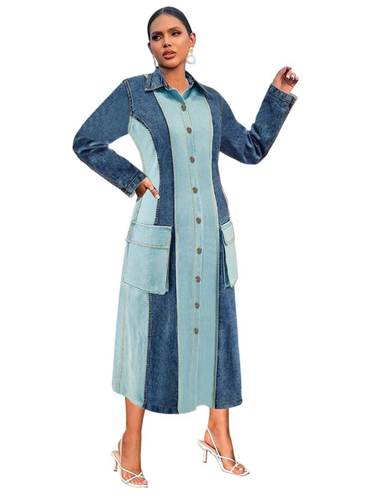 Women's Plus Size Denim Dress